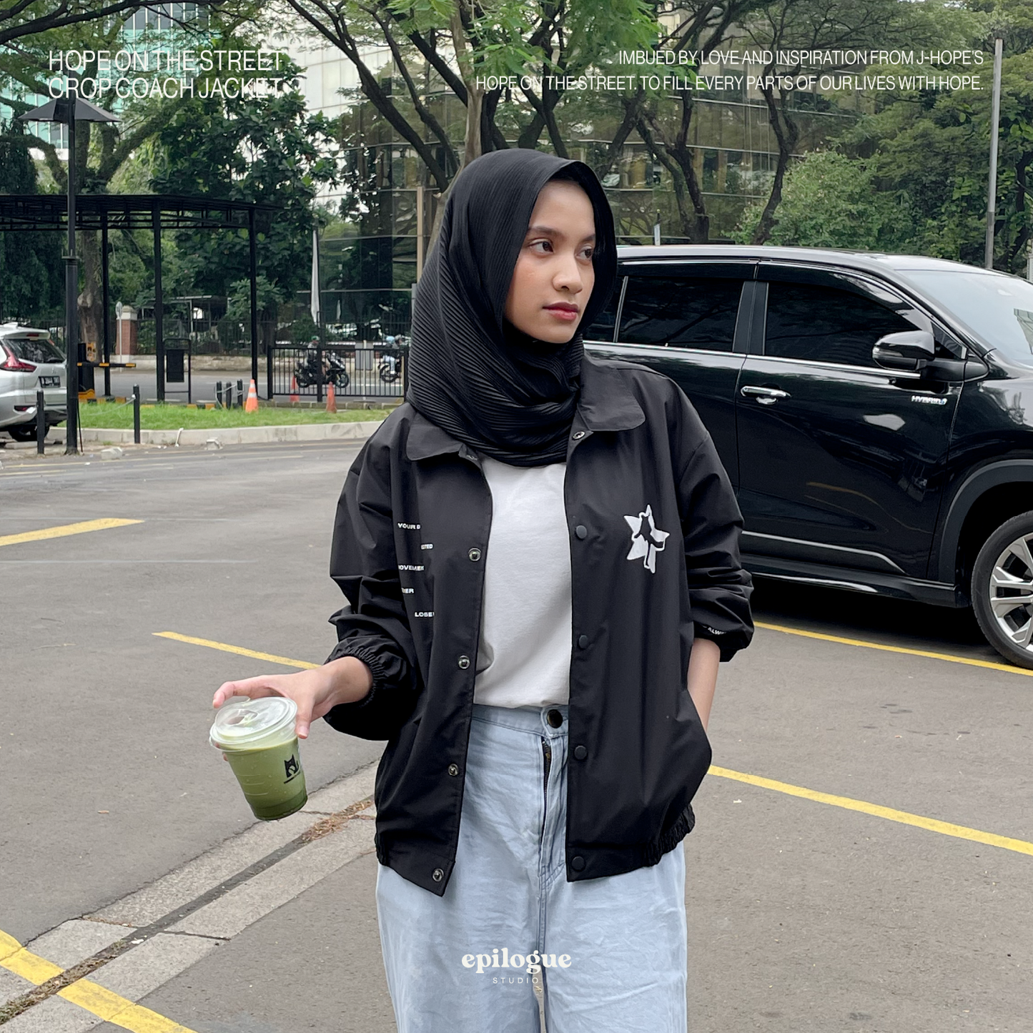 Hope On The Street Crop Coach Jacket