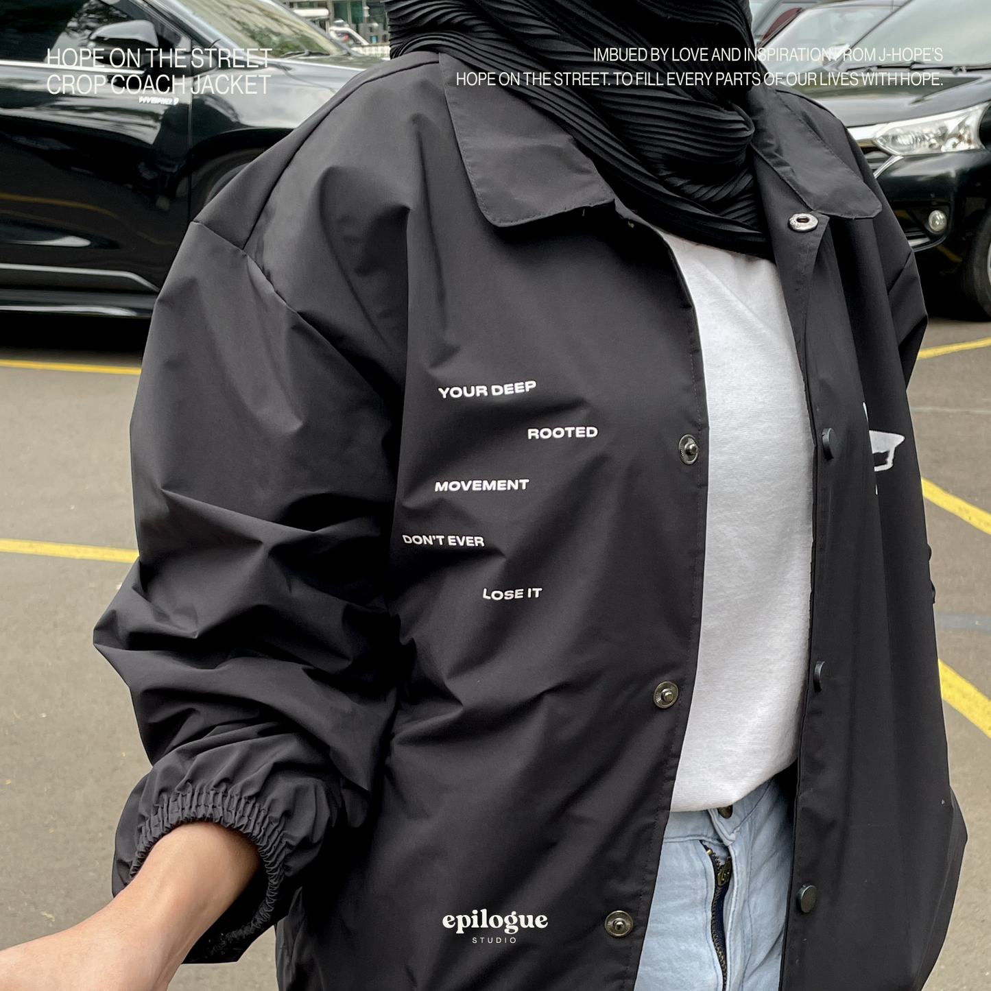 Hope On The Street Crop Coach Jacket