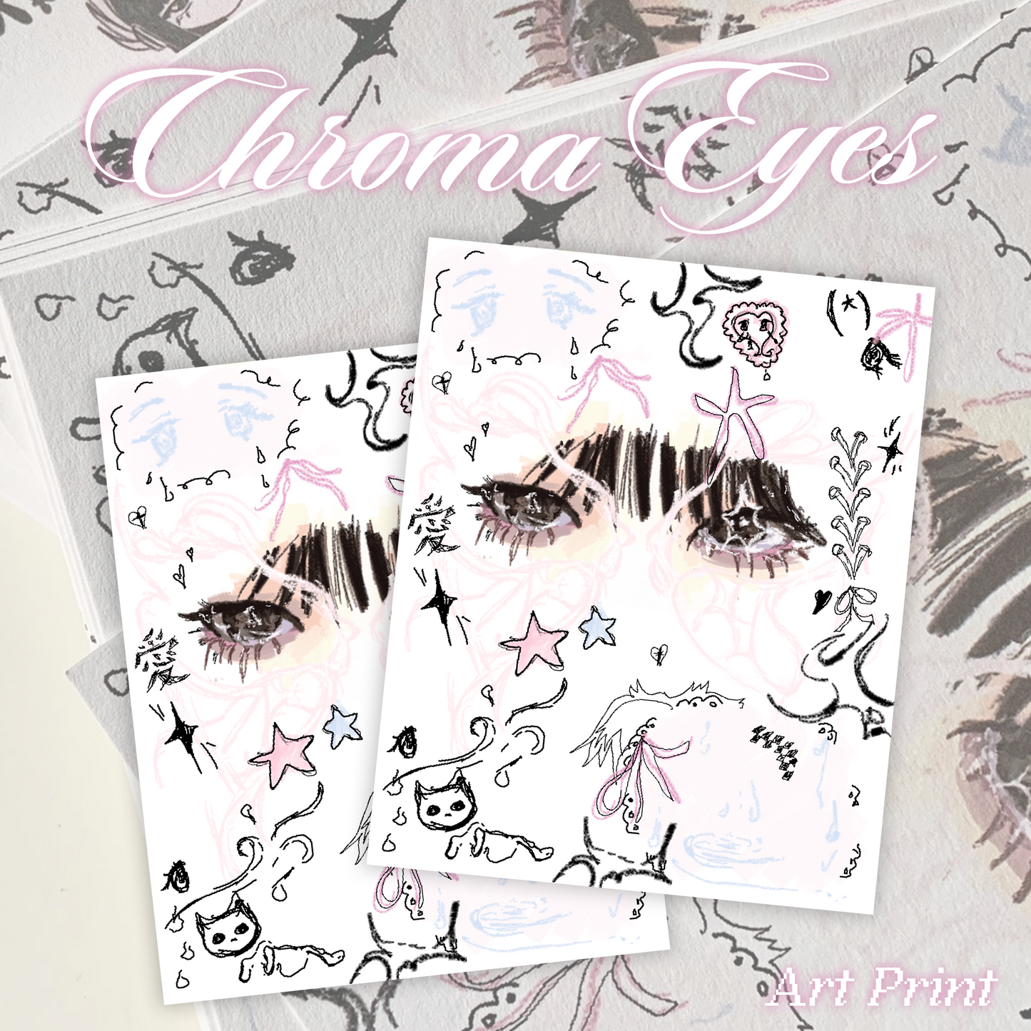 Chroma Eyes Print