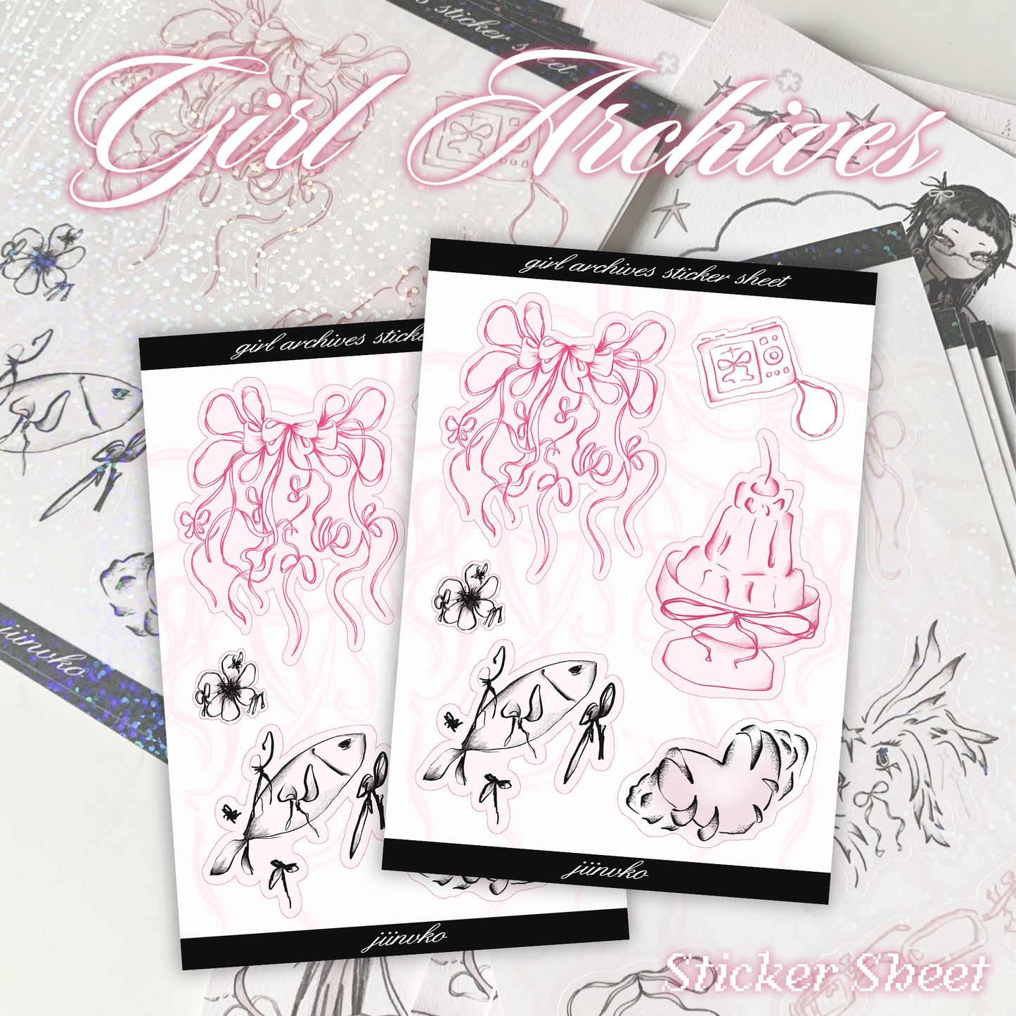 Girl Archives Sticker Sheet