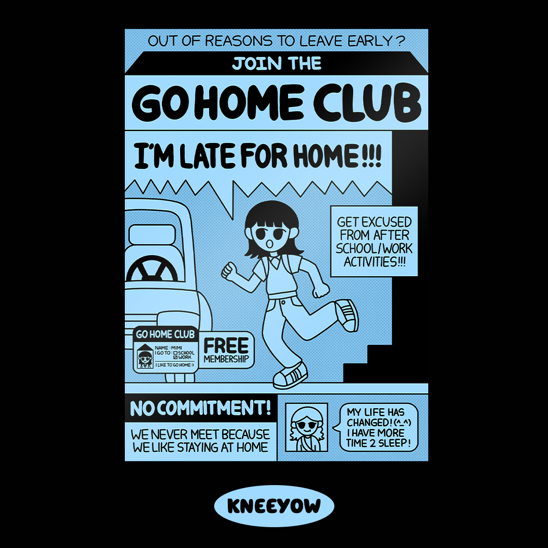 Go Home Club A5 Print