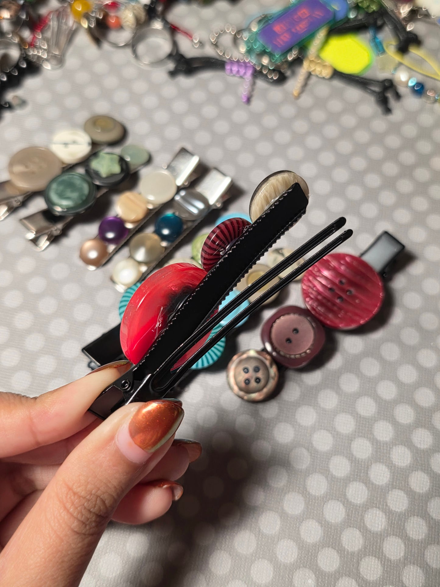 Button Me Up Hairclips