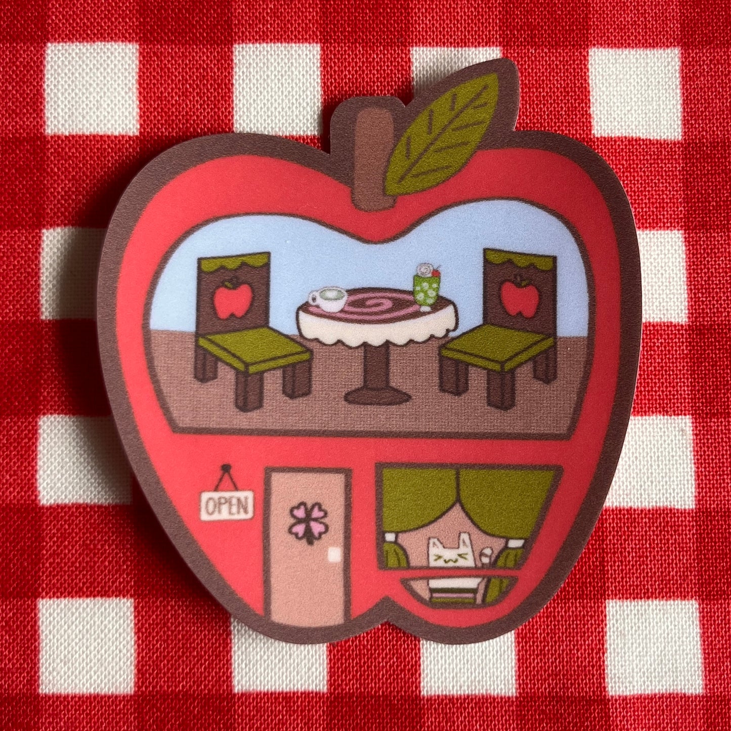 Apple Cafe Sticker