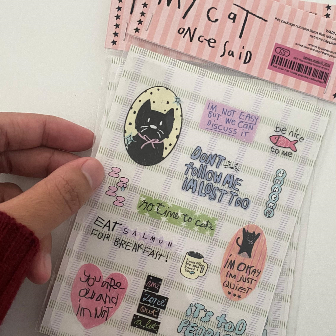 Tell Your Cat I Said Pspsps Sticker Sheet