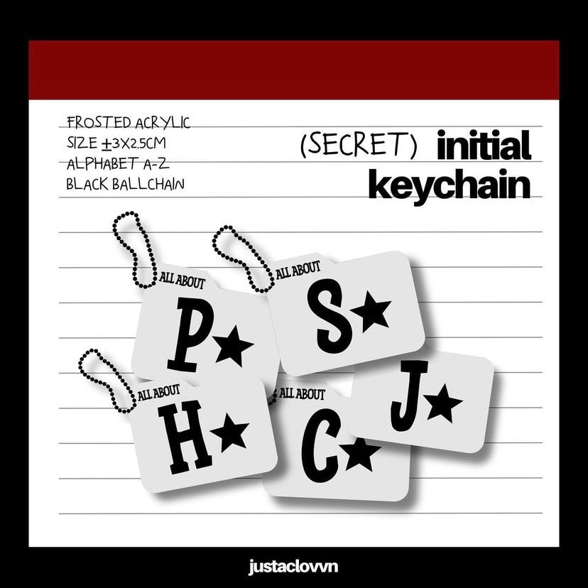 Secret Initial Keychain