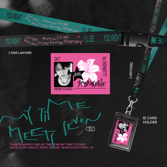 My Time Meets Seven Lanyard ID Card