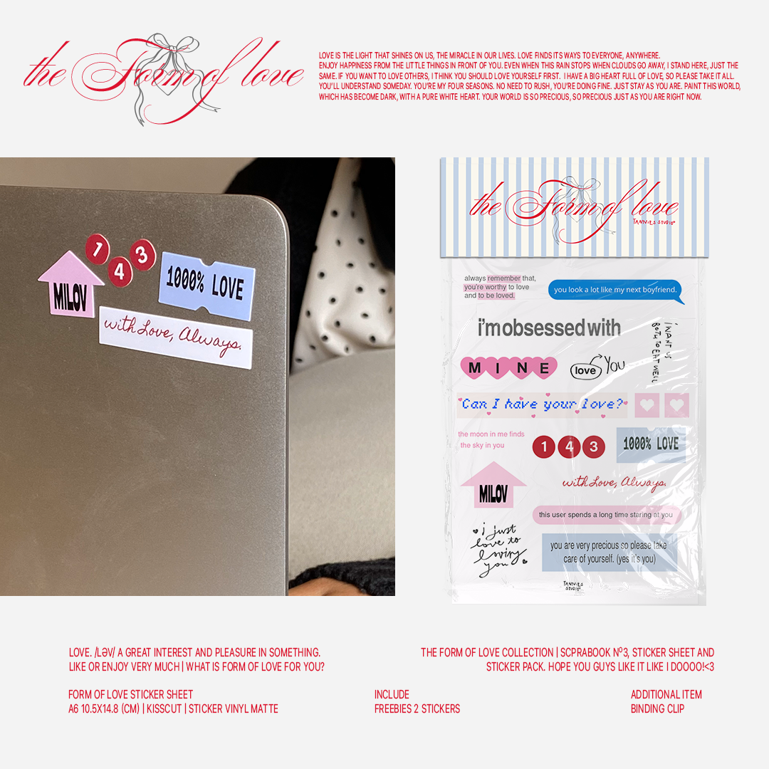 The Form of Love Sticker Sheet