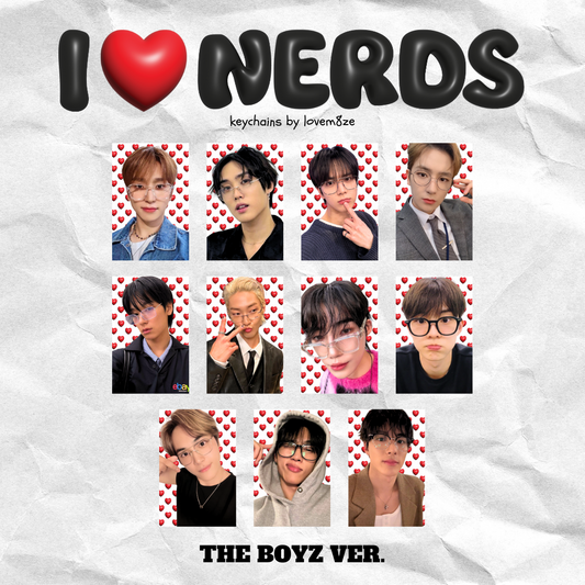 I Love Nerds Keychain - The Boyz