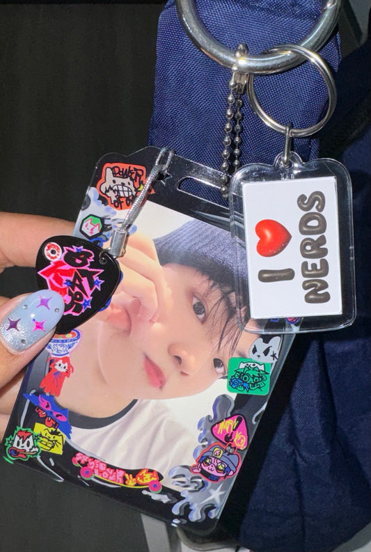 I Love Nerds Keychain - Ateez