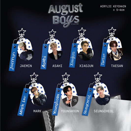 August Boys Keychain