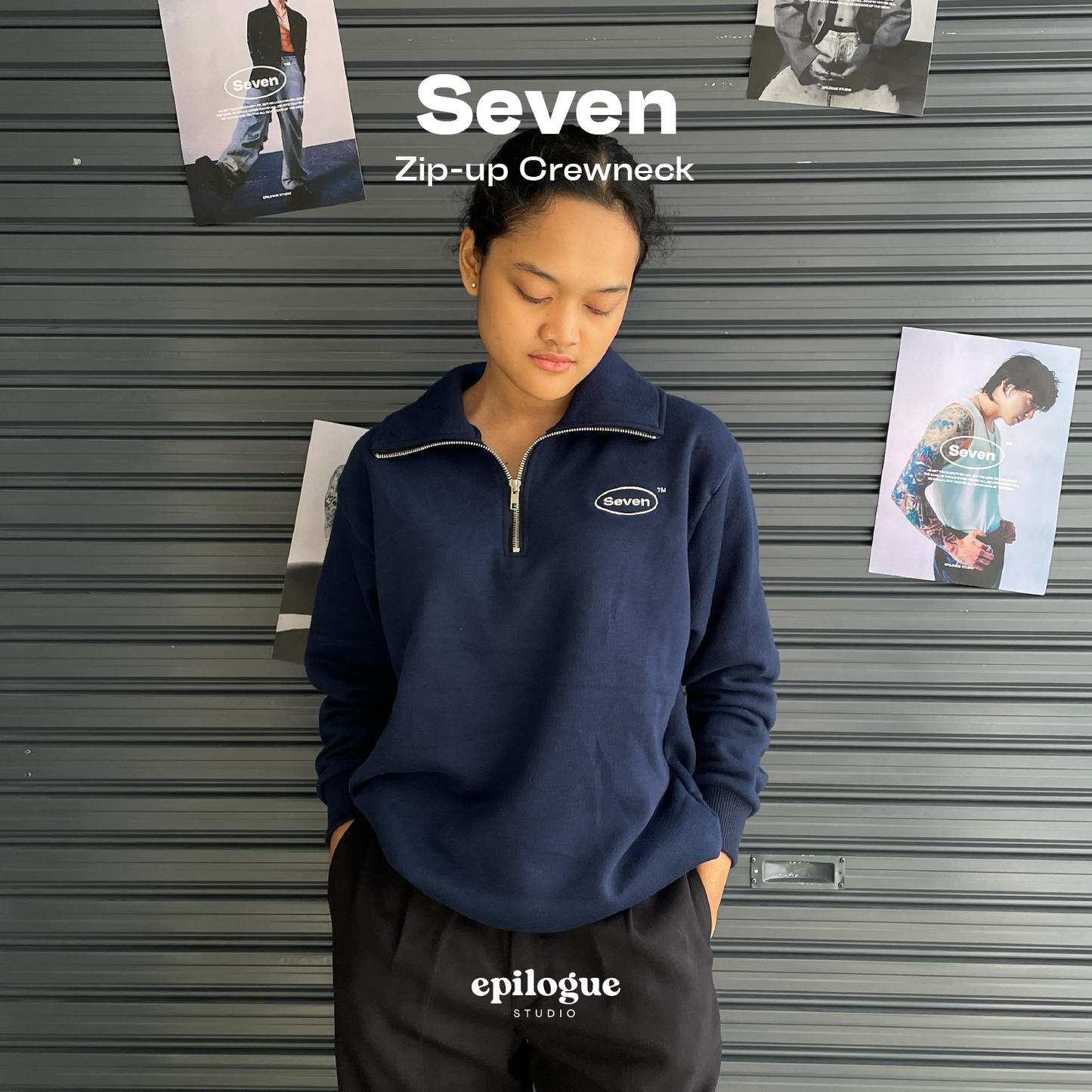 Seven Zip-up Crewneck