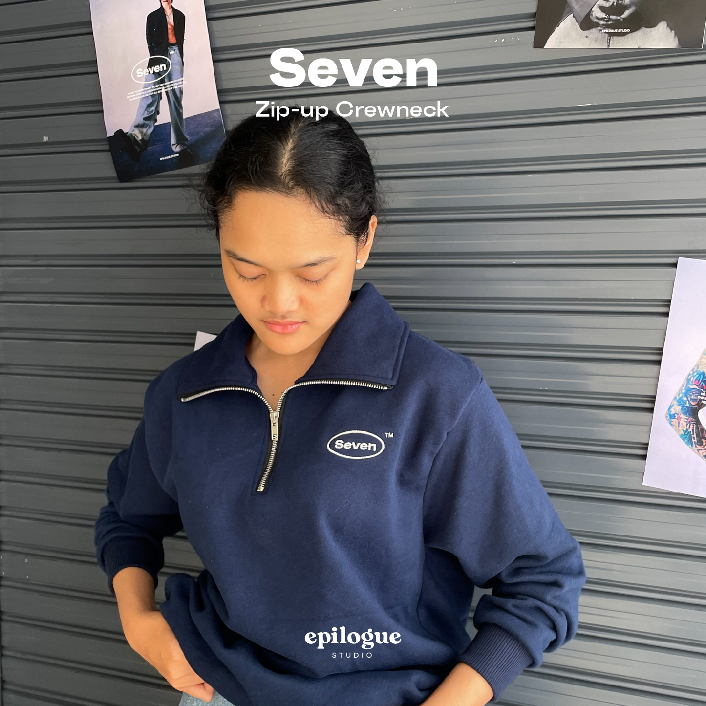 Seven Zip-up Crewneck