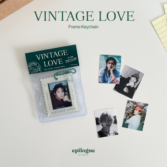 Vintage Love Frame ID Photo Holder