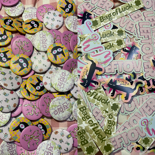 Bag Of 717 Luck - Pin Button & Sticker