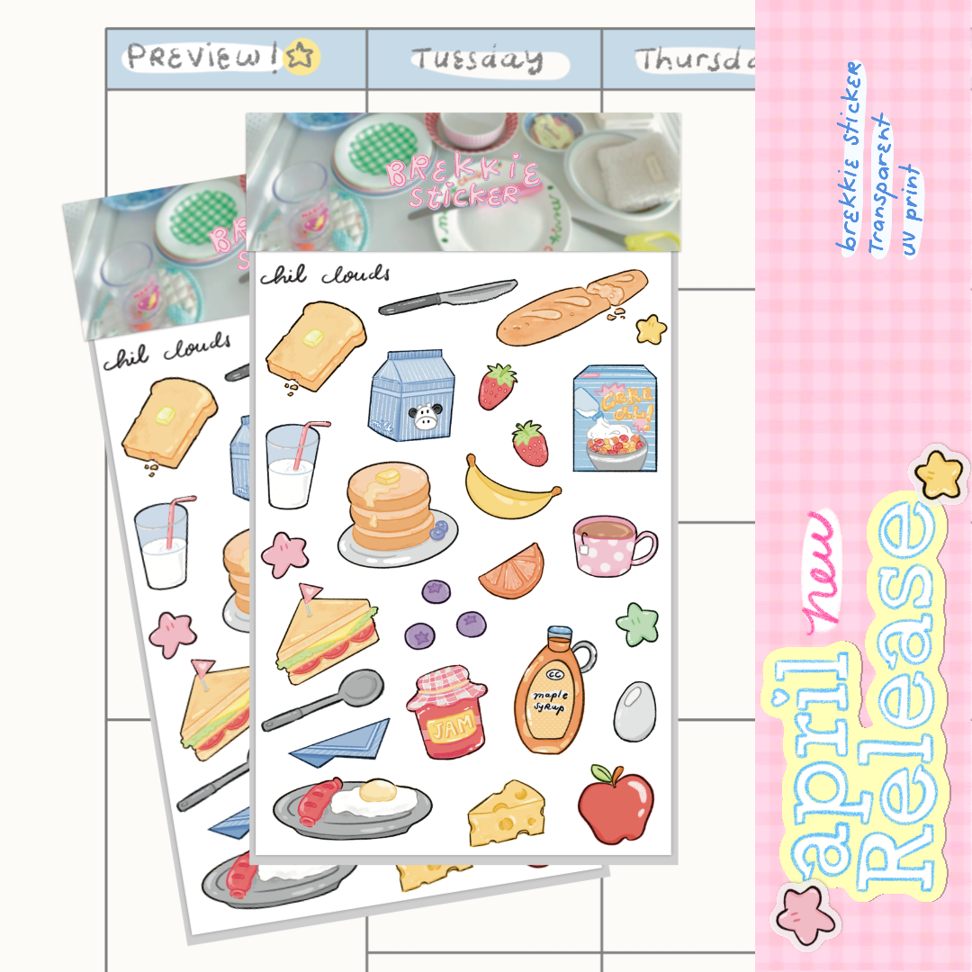 Brekkie Sticker Sheet