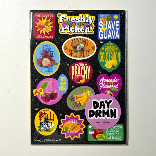day___dreamin freshly picked seventeen sticker sheet