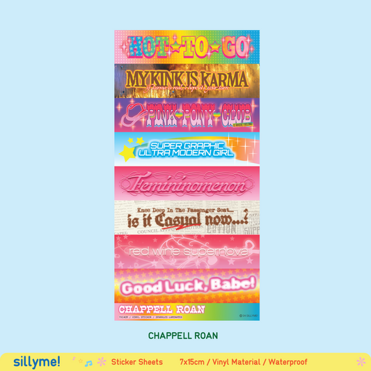 Chappell Roan Sticker Sheet