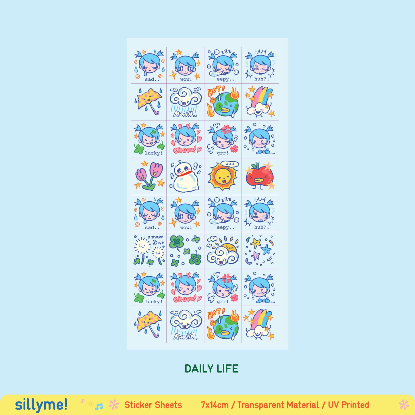 Daily Life Sticker Sheet