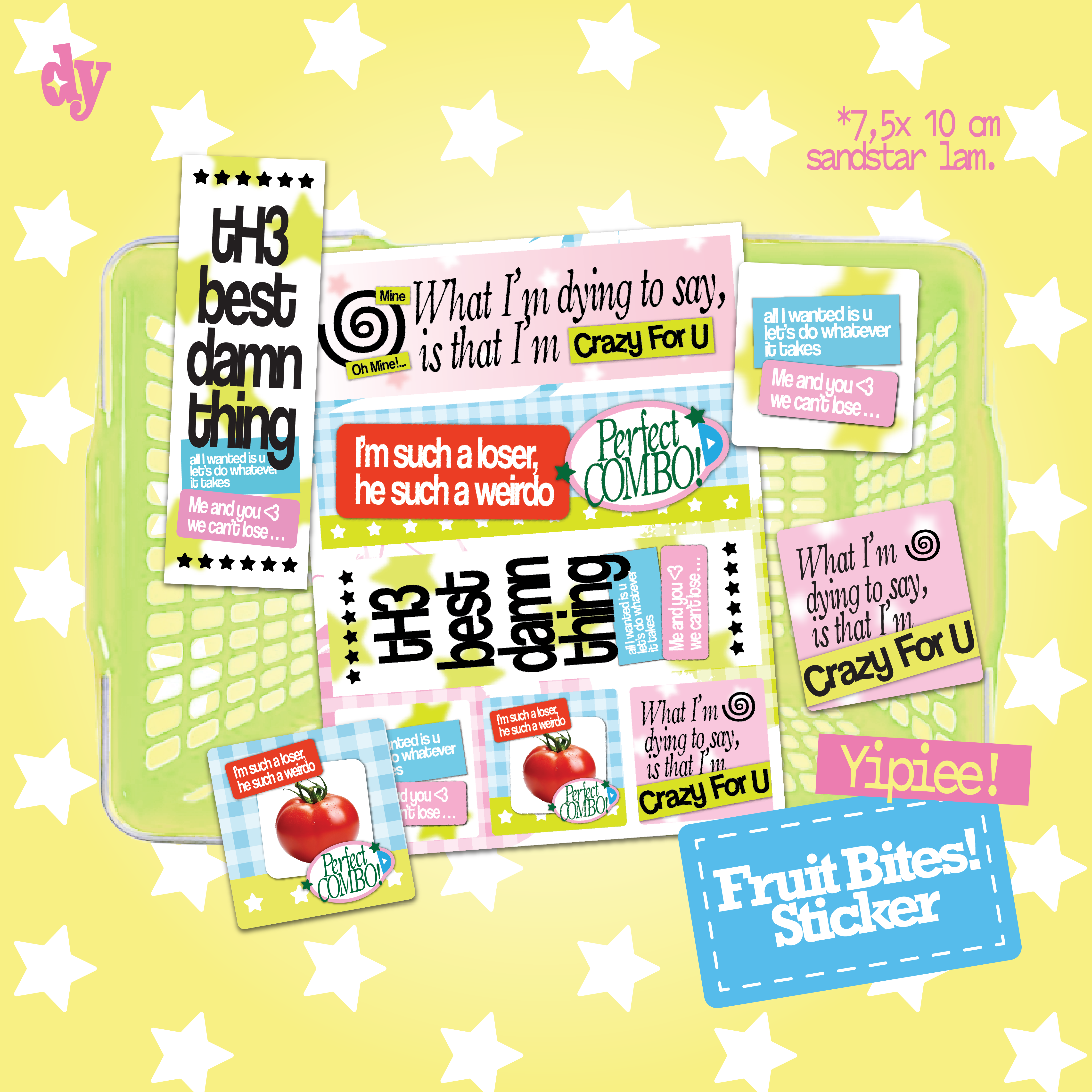 Bites Label Sticker Fruit Bites! Sticker Sheet – Midnight Dibs