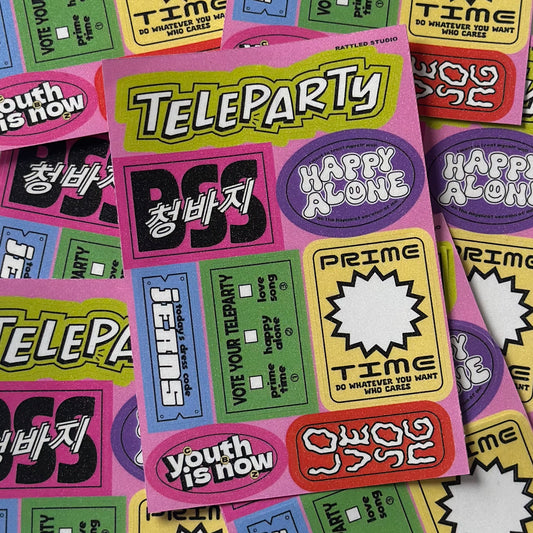 Teleparty Sticker Sheet