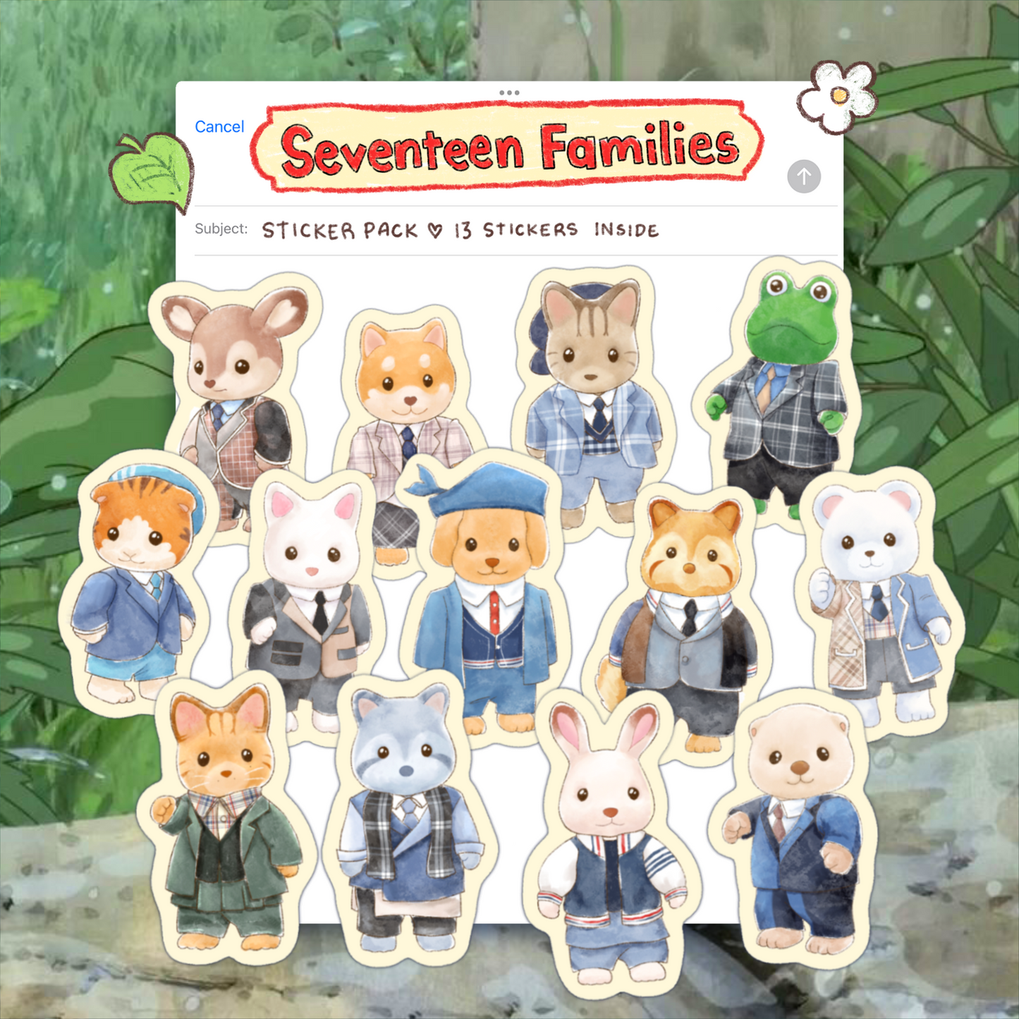 Seventeen Family Sticker Pack