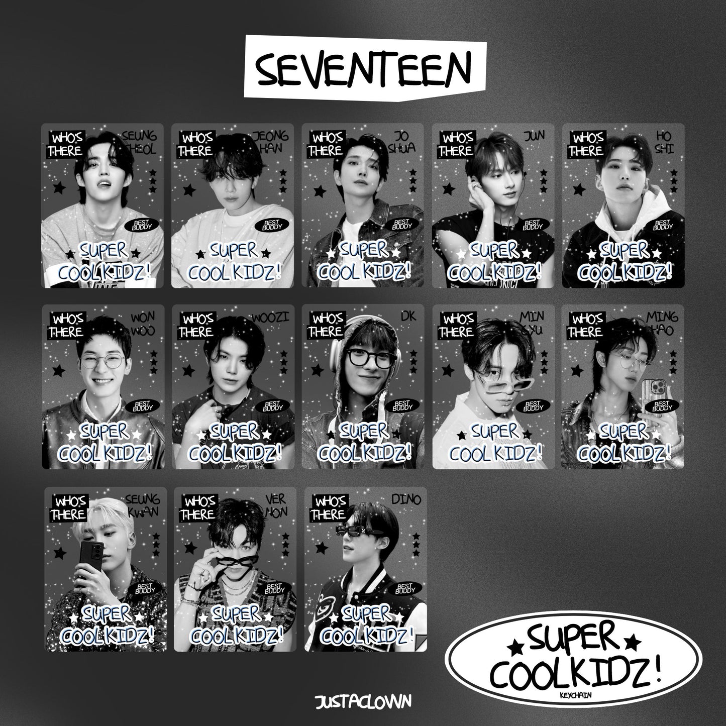 Super Cool Kidz Keychain - Seventeen