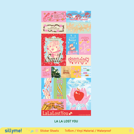 La La Lost You Sticker Sheet