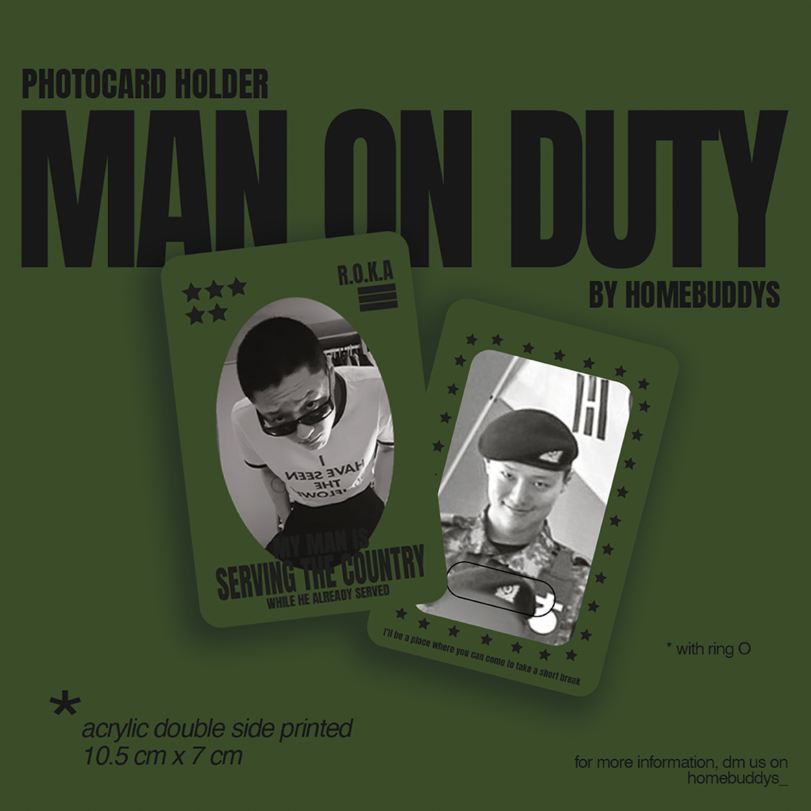 Man on Duty Photocard Holder