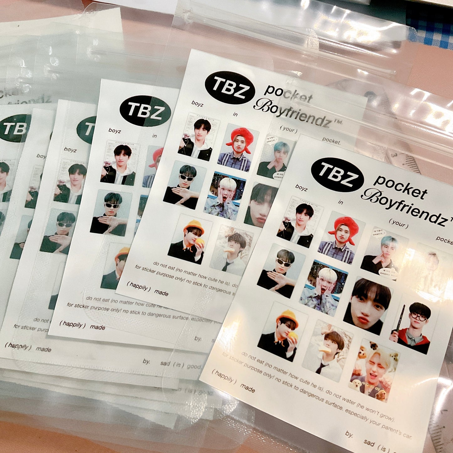 Pocket Lovers Sticker Pack - The Boyz