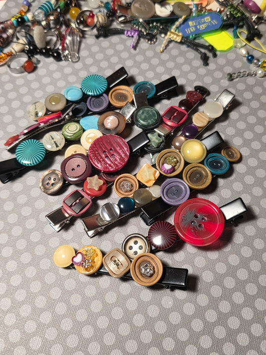Button Me Up Hairclips