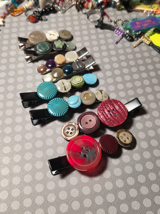 Button Me Up Hairclips