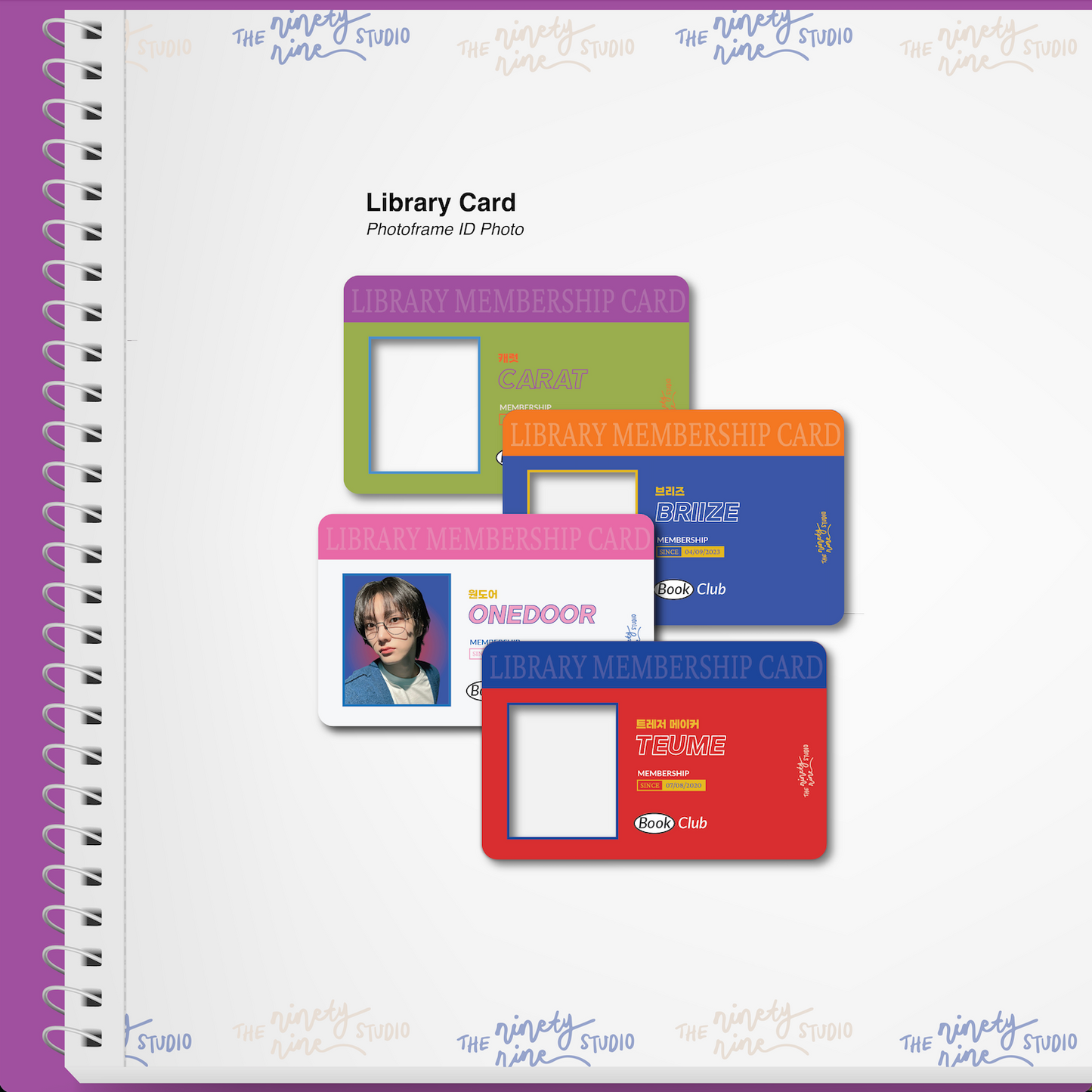 Library Card ID Photo Holder