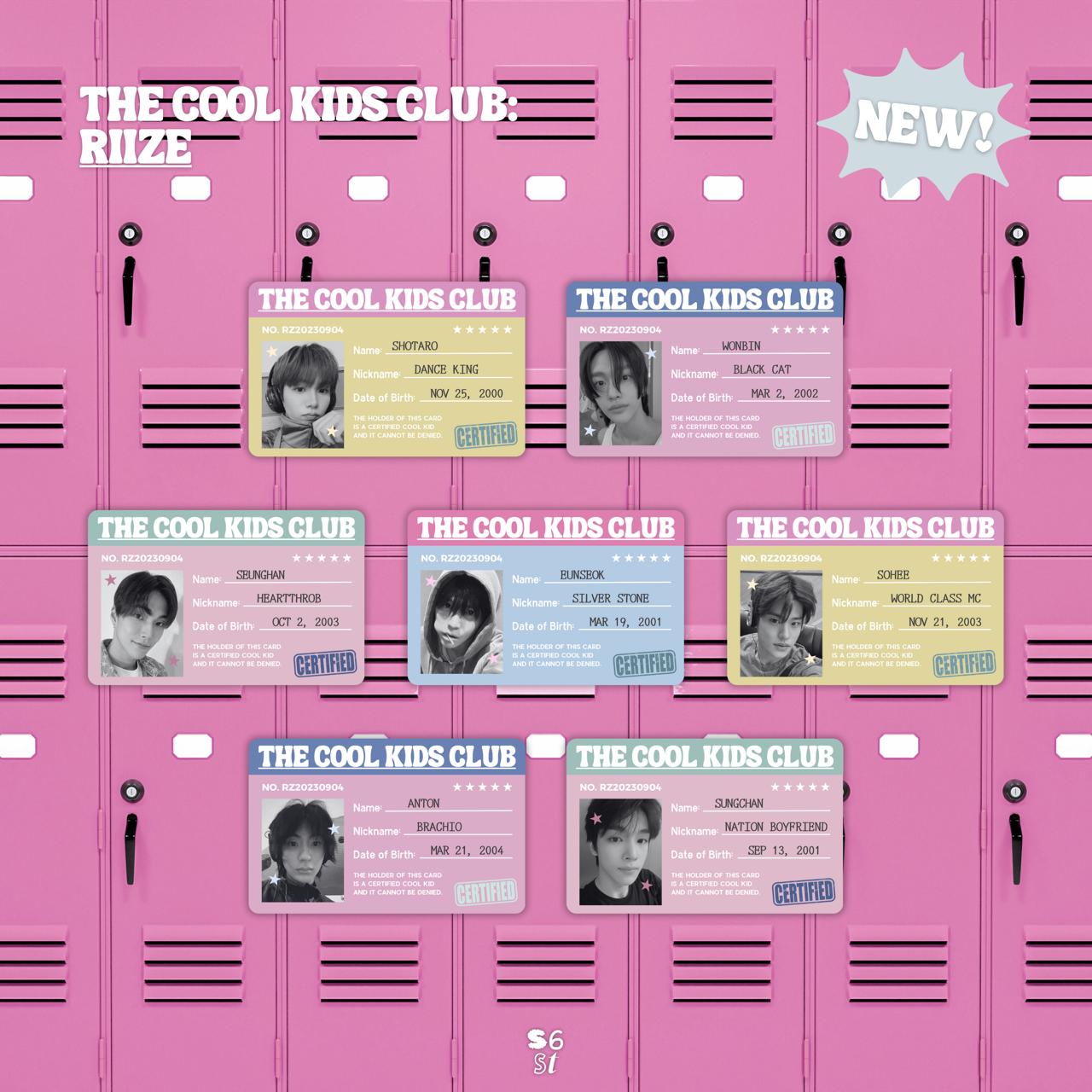 The Cool Kids Club Keychain - Riize