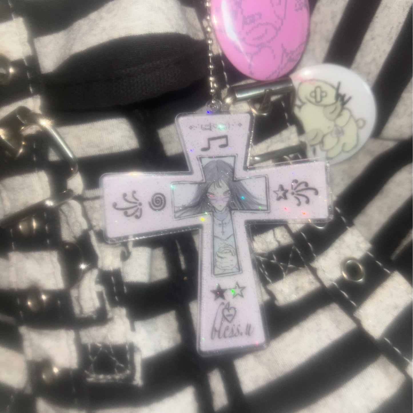 Bless U Keychain