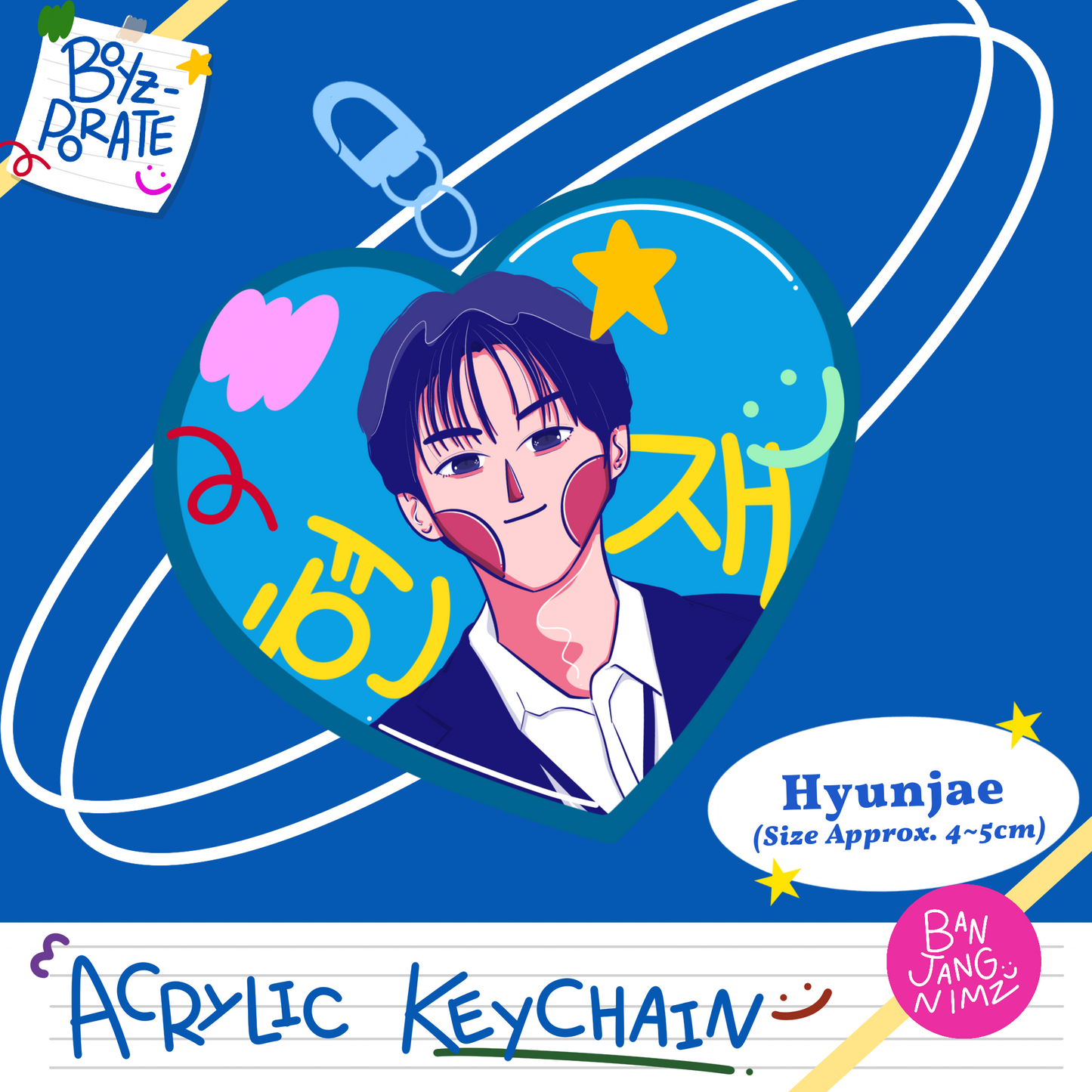 Boyzporate Acrylic Keychain