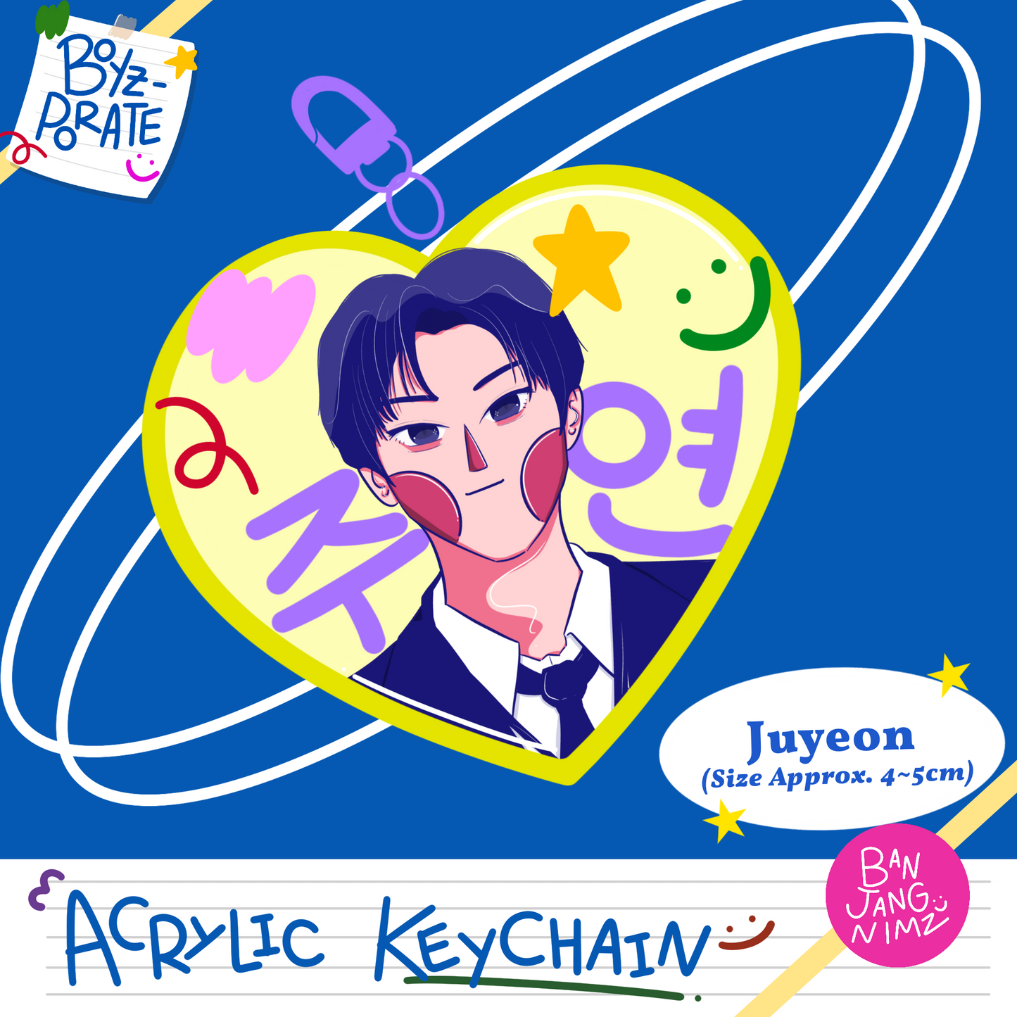 Boyzporate Acrylic Keychain