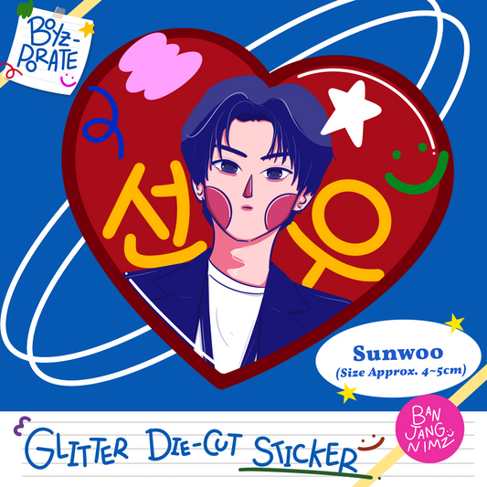 Boyzporate Glitter Sticker