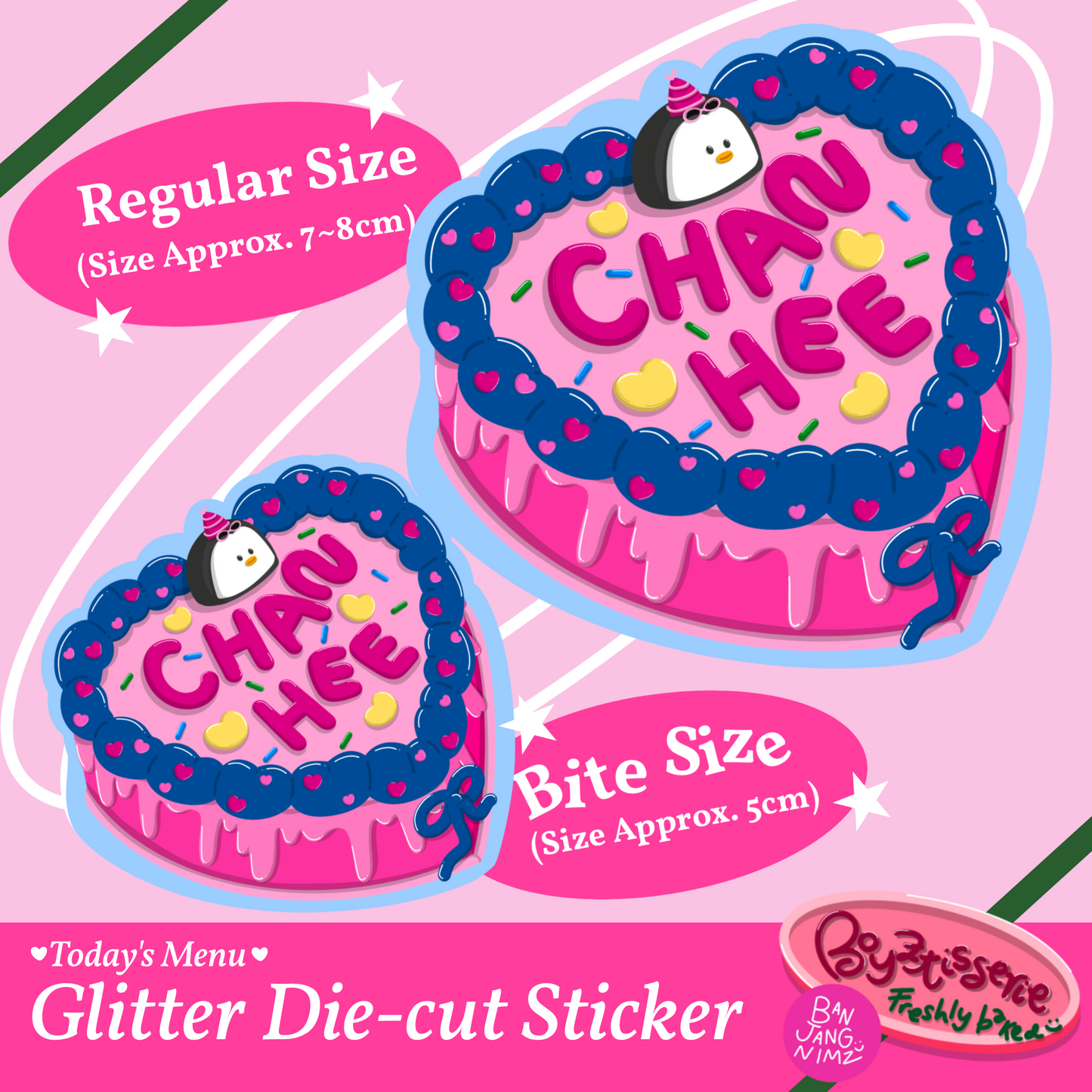 Boyztisserie Glitter Sticker