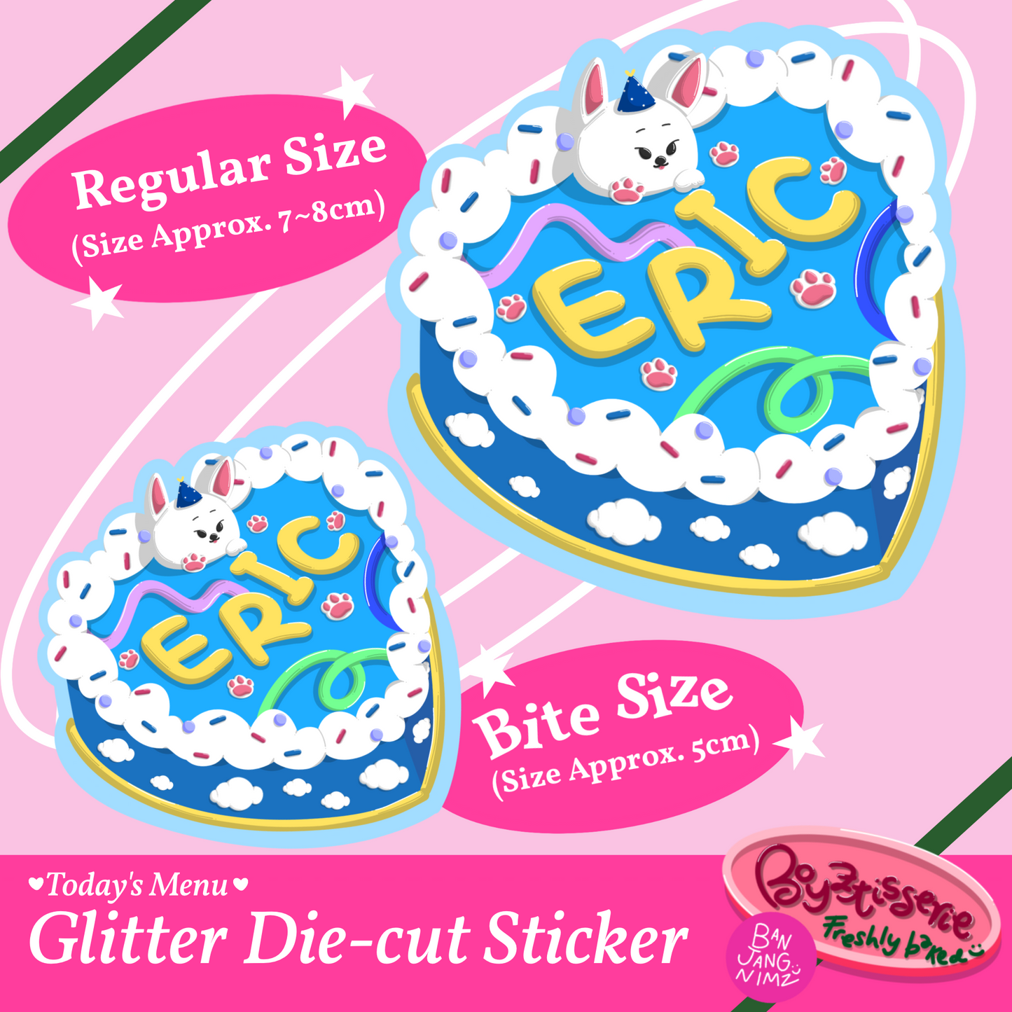 Boyztisserie Glitter Sticker