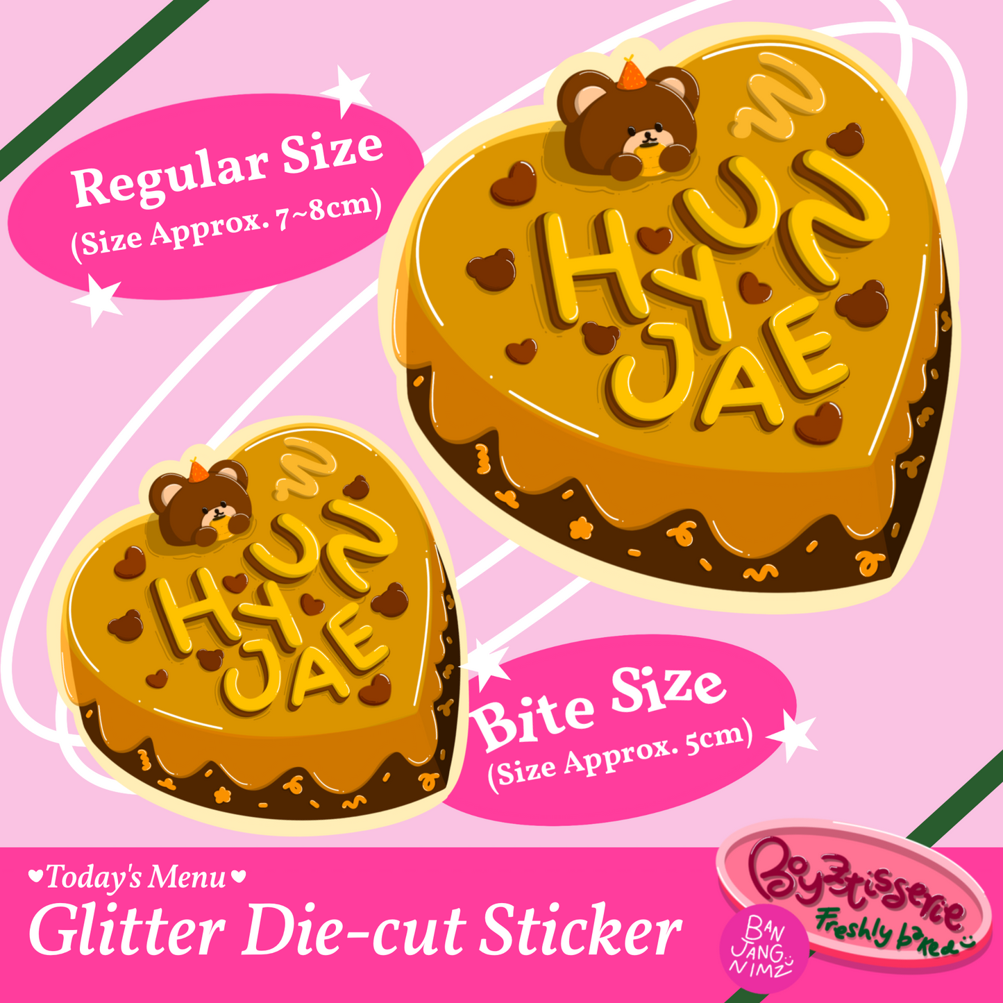 Boyztisserie Glitter Sticker