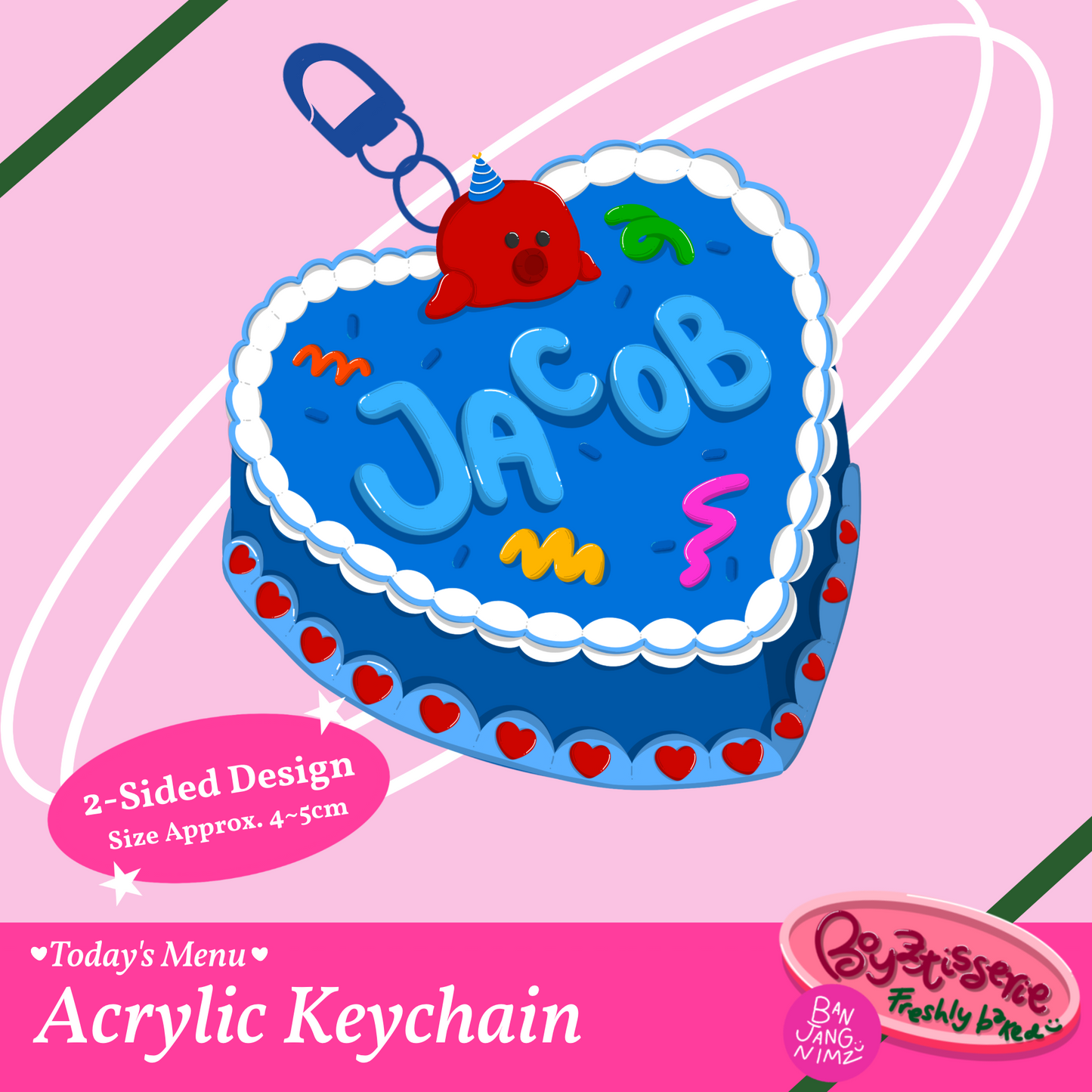 Boyztisserie Acrylic Keychain