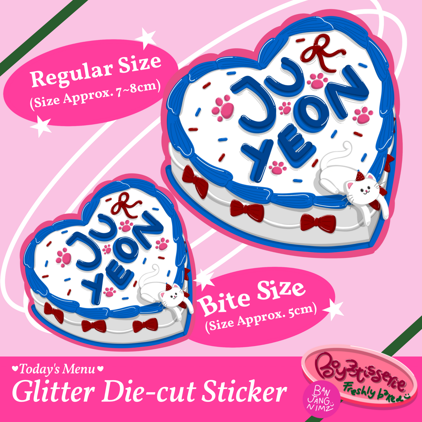 Boyztisserie Glitter Sticker