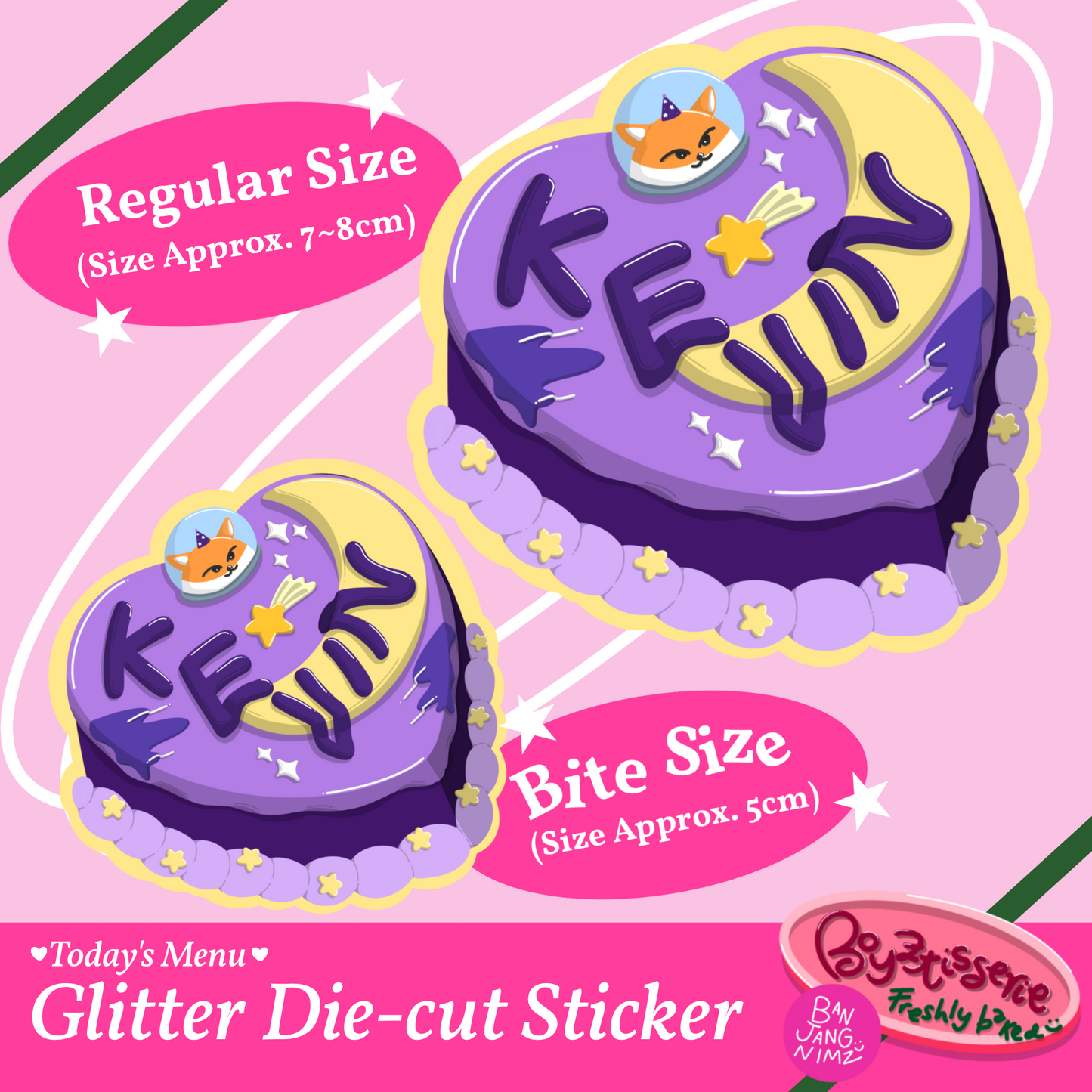 Boyztisserie Glitter Sticker