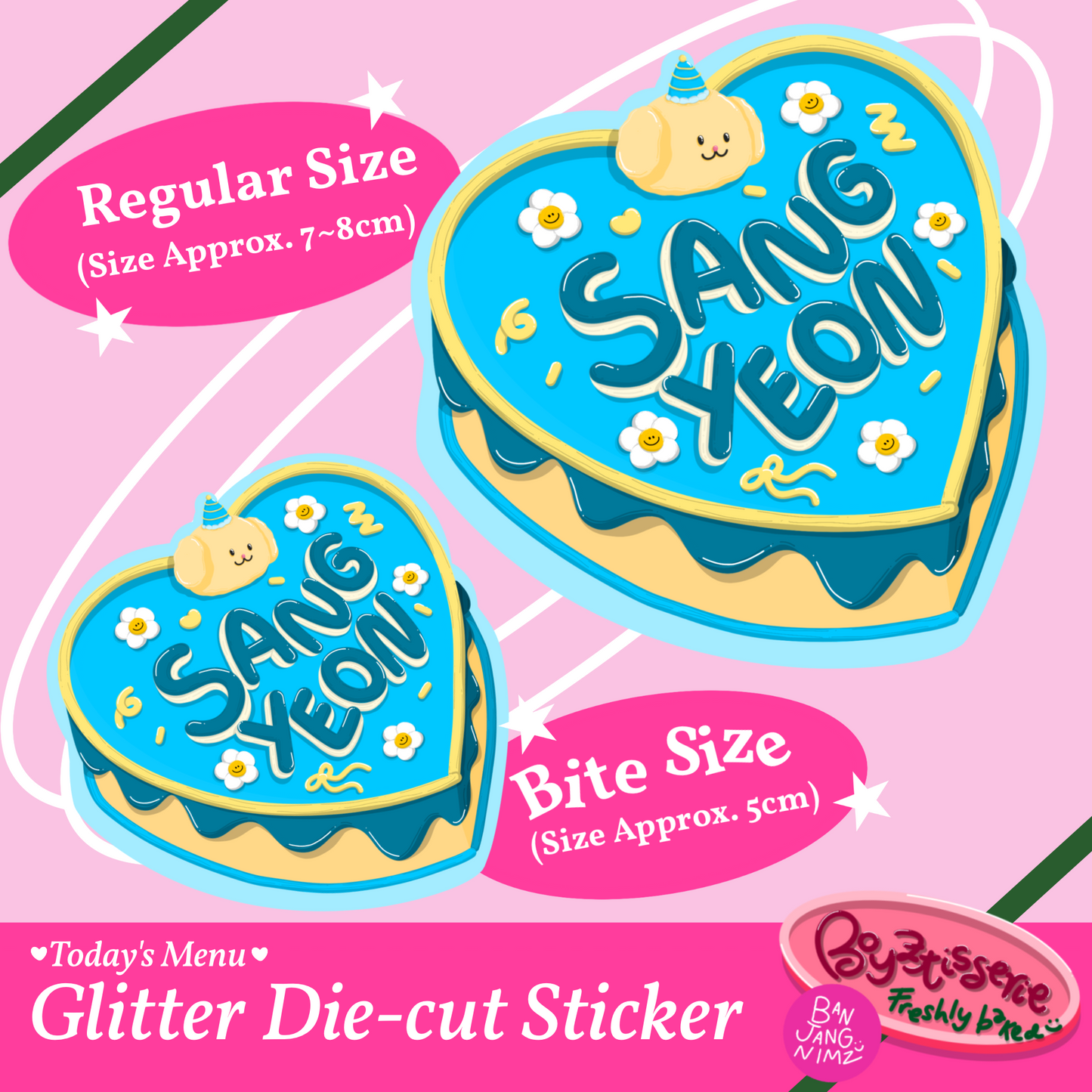 Boyztisserie Glitter Sticker