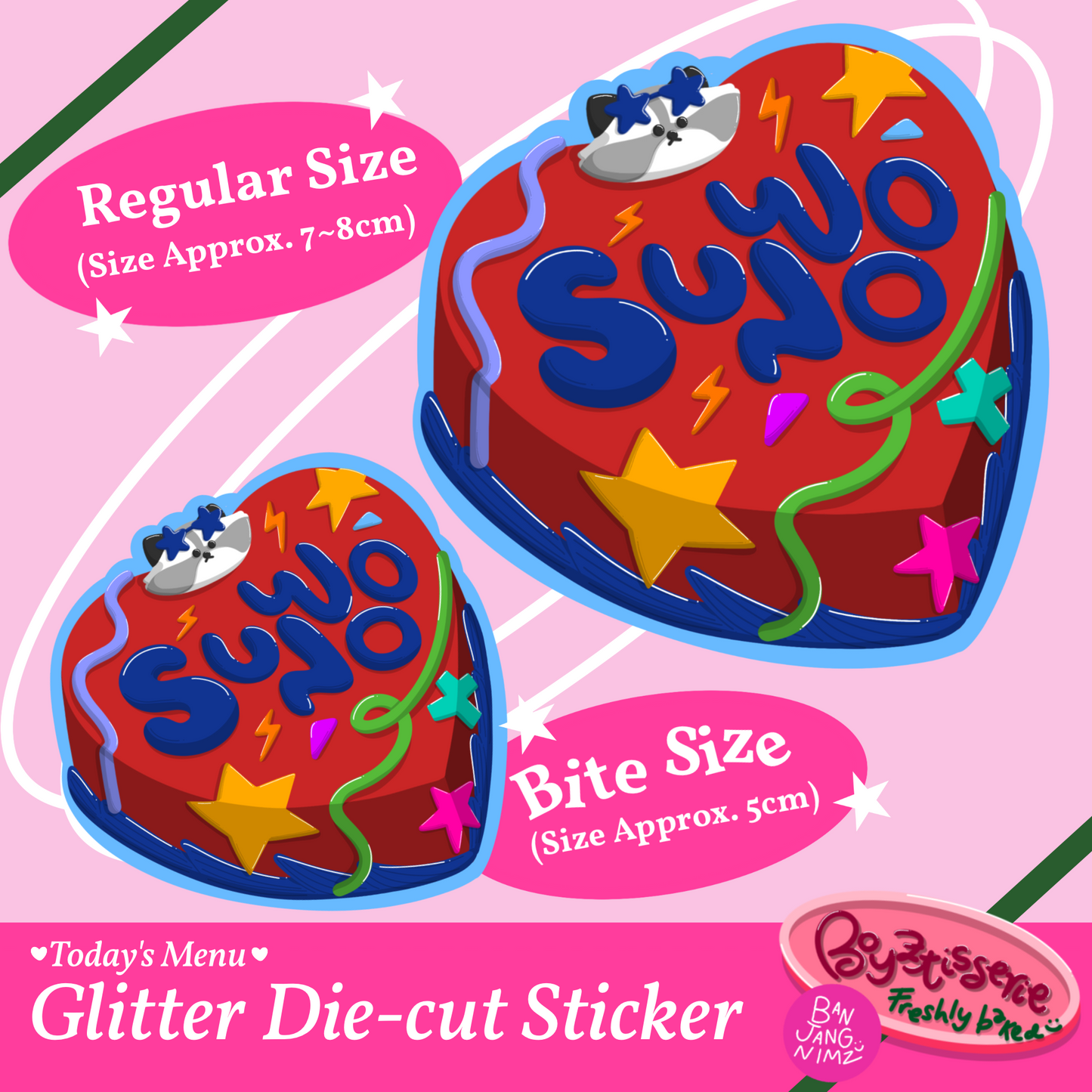 Boyztisserie Glitter Sticker