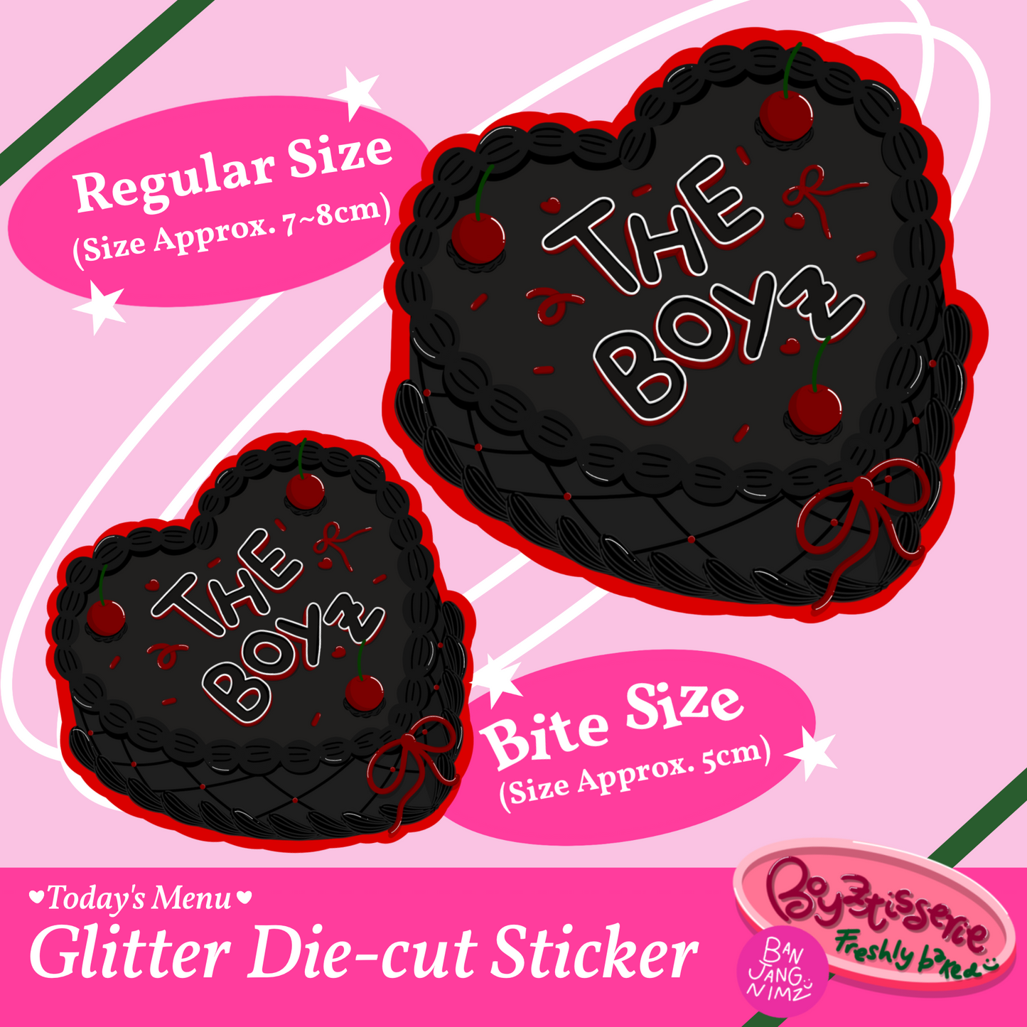 Boyztisserie Glitter Sticker