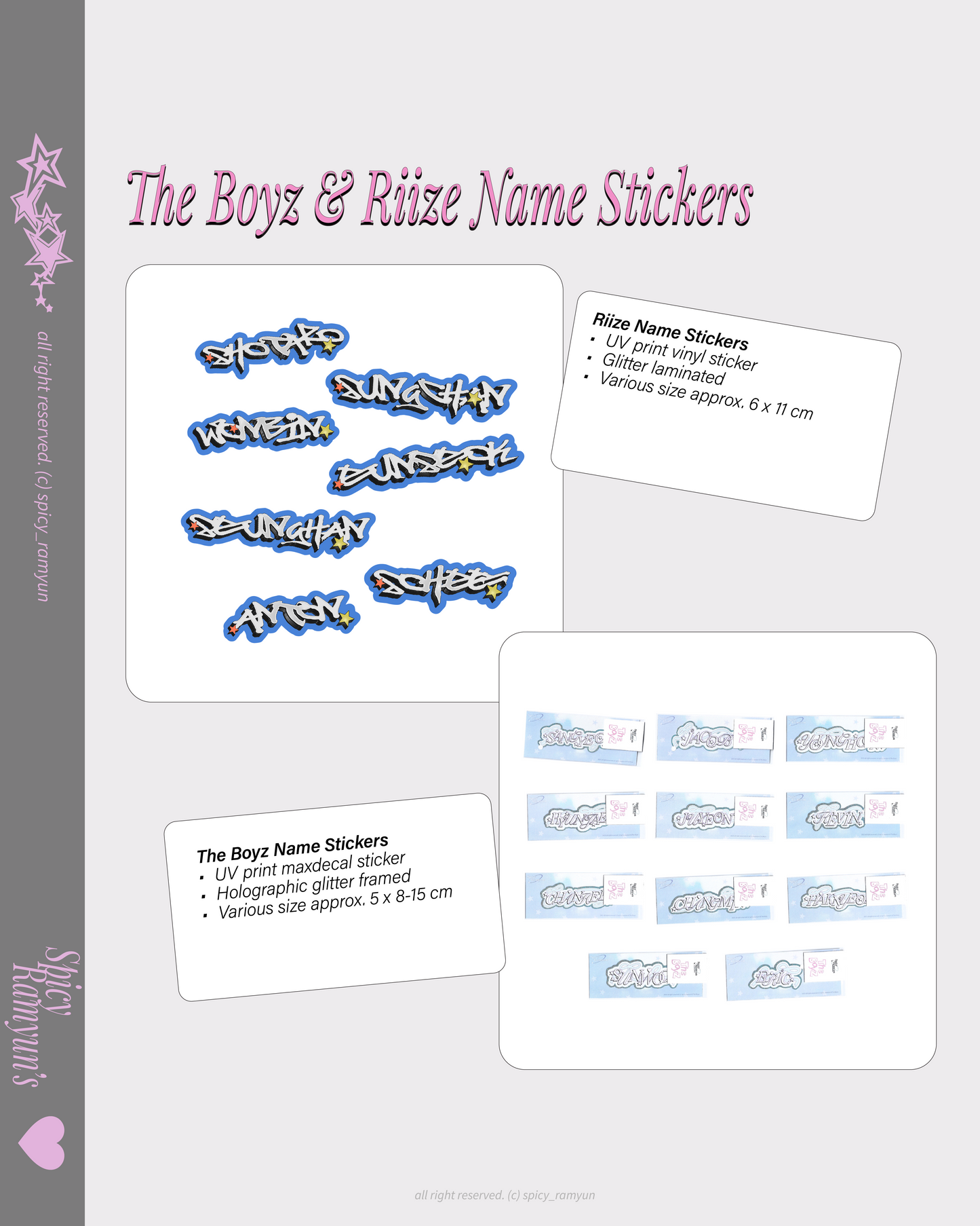 The Boyz Name Sticker