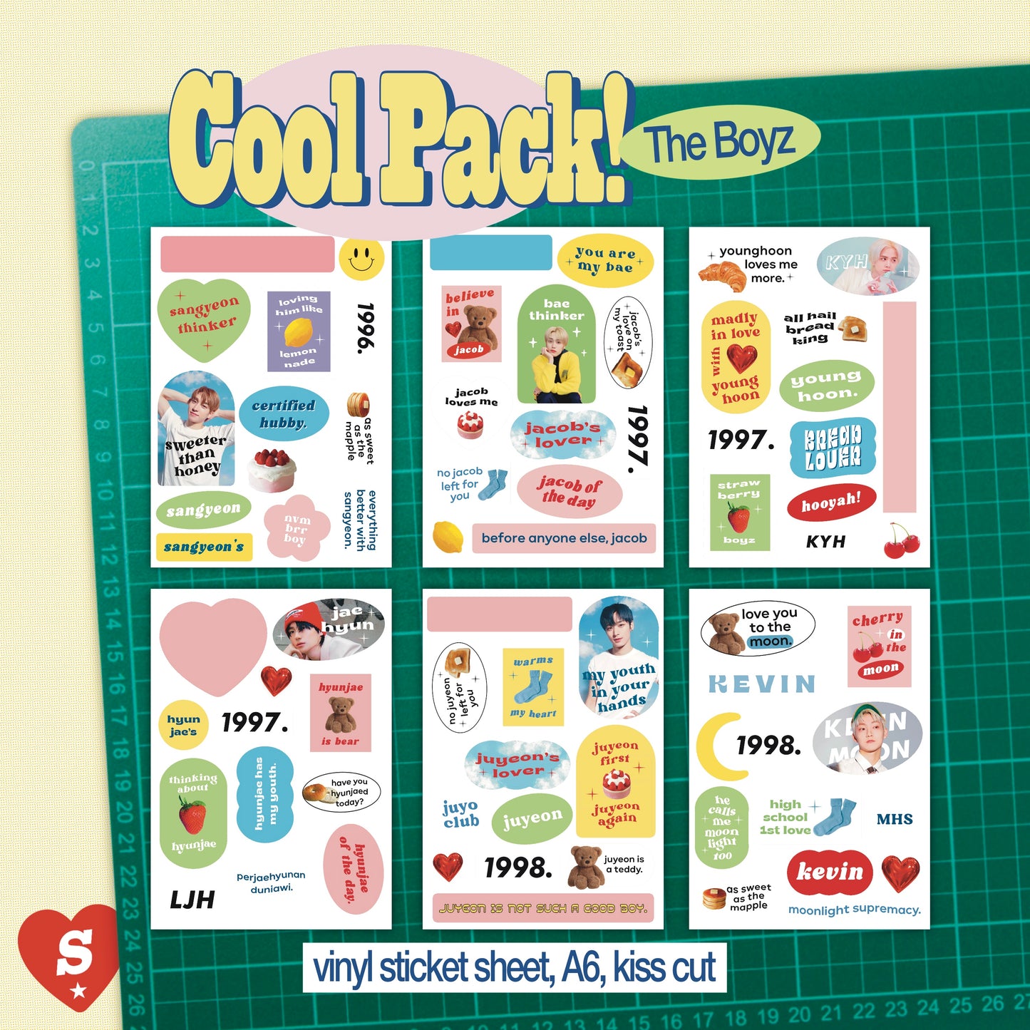 Cool Pack Sticker Sheet - The Boyz