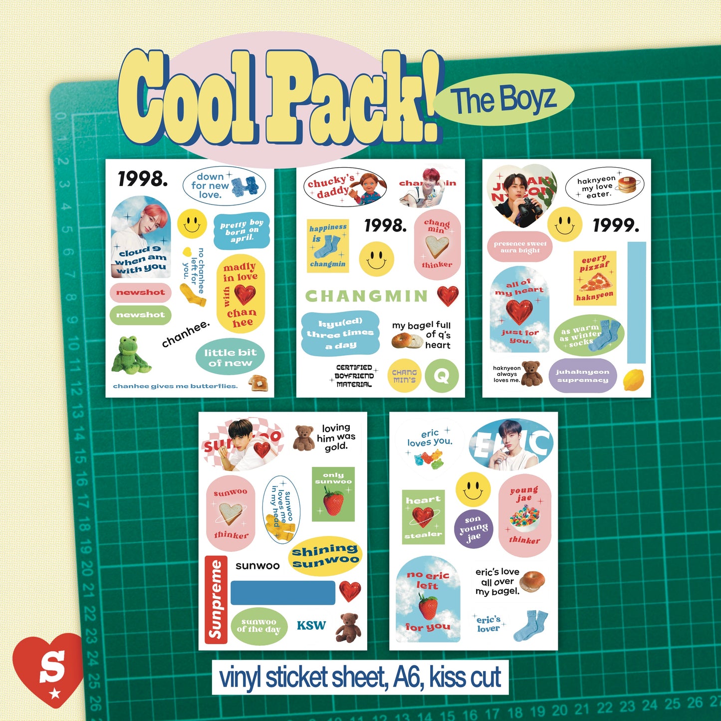 Cool Pack Sticker Sheet - The Boyz