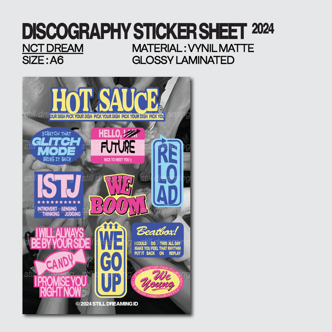 Discography Sticker Sheet